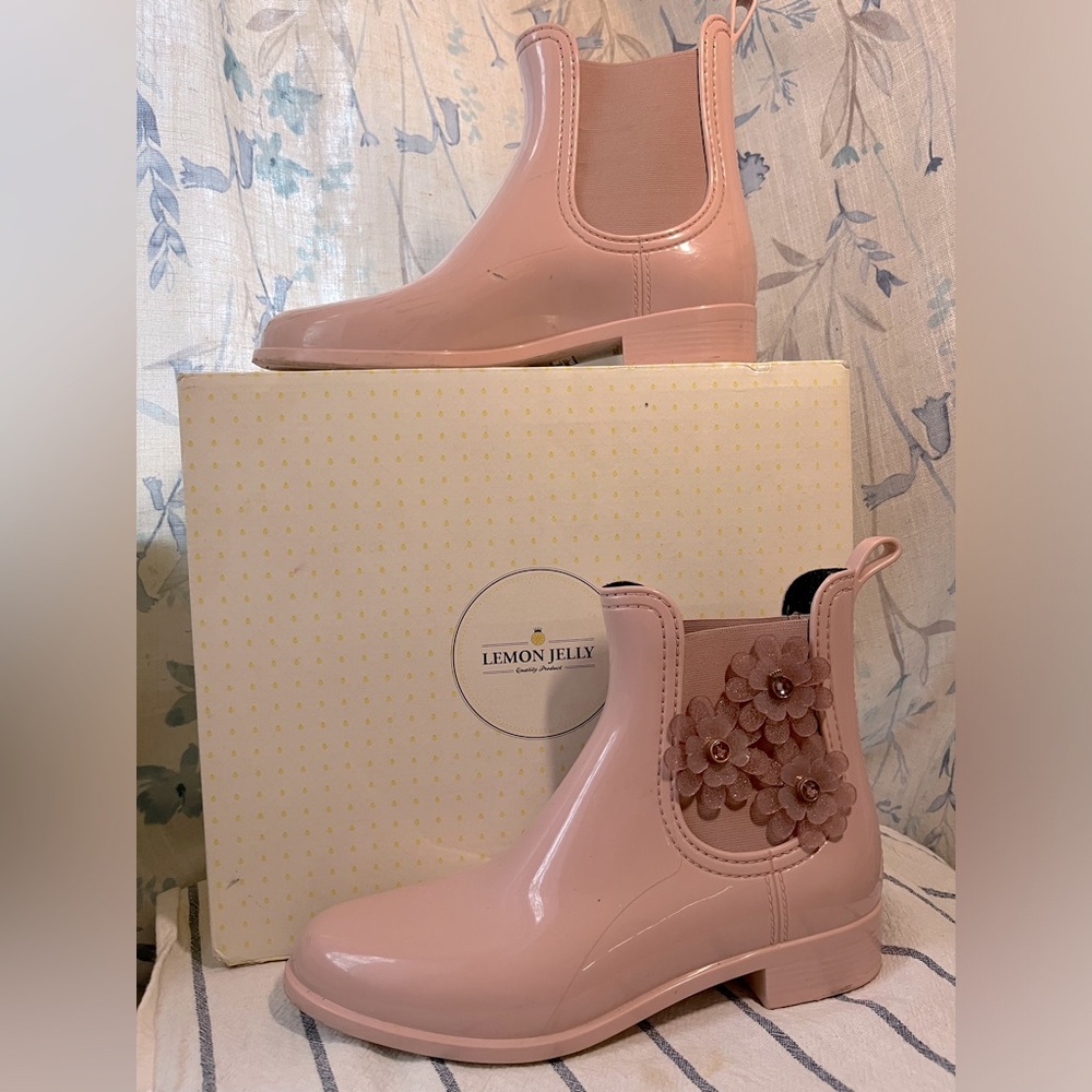 Lemon jelly rain boots pink